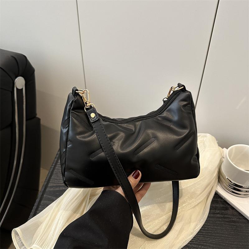 Fashion Shoulder Crossbody Bag With Solid Color Design For Daily Outings Casual