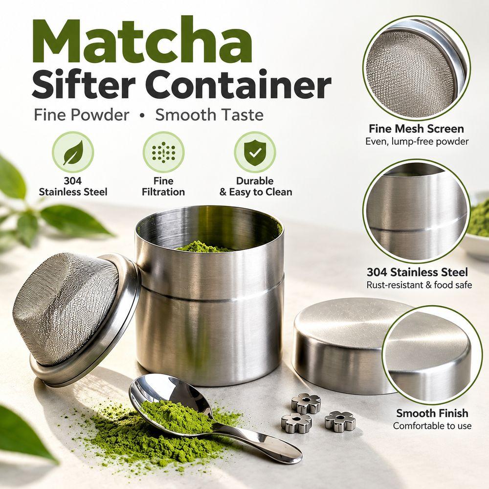 Moisture Proof Tea Storage Canister 304 Stainless Steel Milk Powder Container Home Use