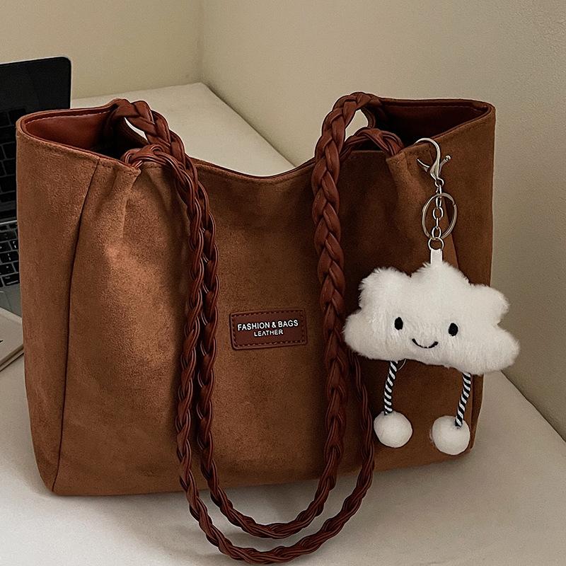 Borsa Casual di Grande Capacità per Donne, Studentesse Universitarie, Borsa per le Lezioni, Borsa Tote Monospalla alla Moda per il Pendolarismo