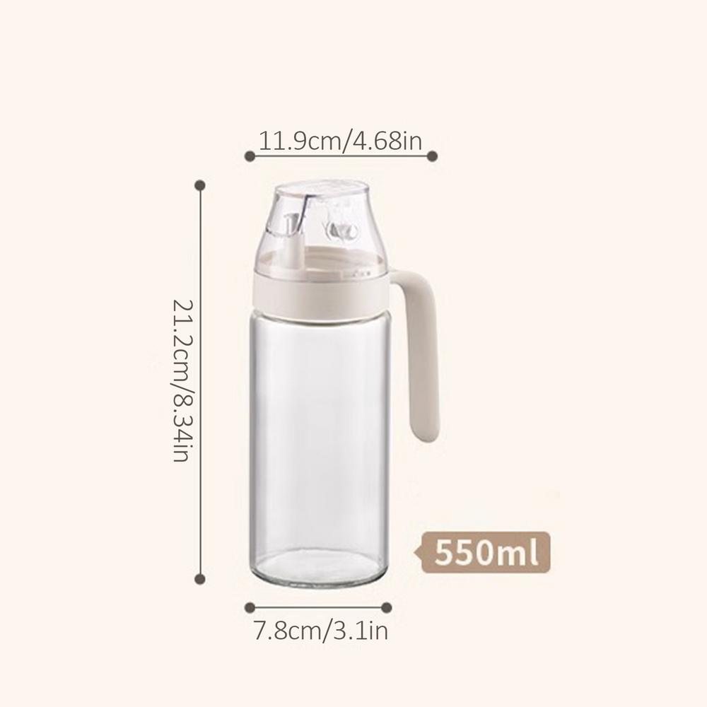 Oil Dispenser Bottle For Kitchen Sauce Auto-Seal Portion Control Olive Oil Bottle Condiment Leak-Proof Ergonomic Dust-Proof