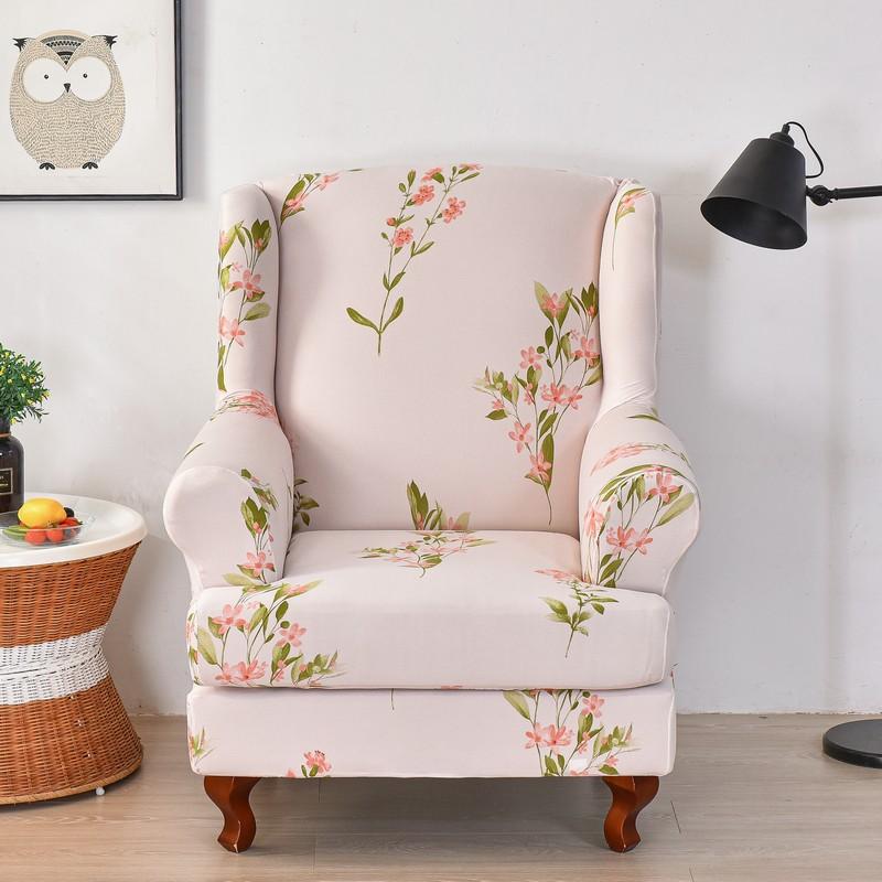 

2 шт./комплект, напечатанный чехол для кресла с подголовником, чехлы для мебели, защитные чехлы для спальни, офиса, гостиной, домашнего декора, чехлы для дивана 2pcs/set