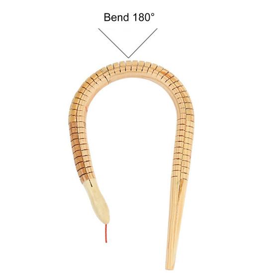 Animal Model Scary Compact Universal Wooden Round Snake Toy for Car Decoration