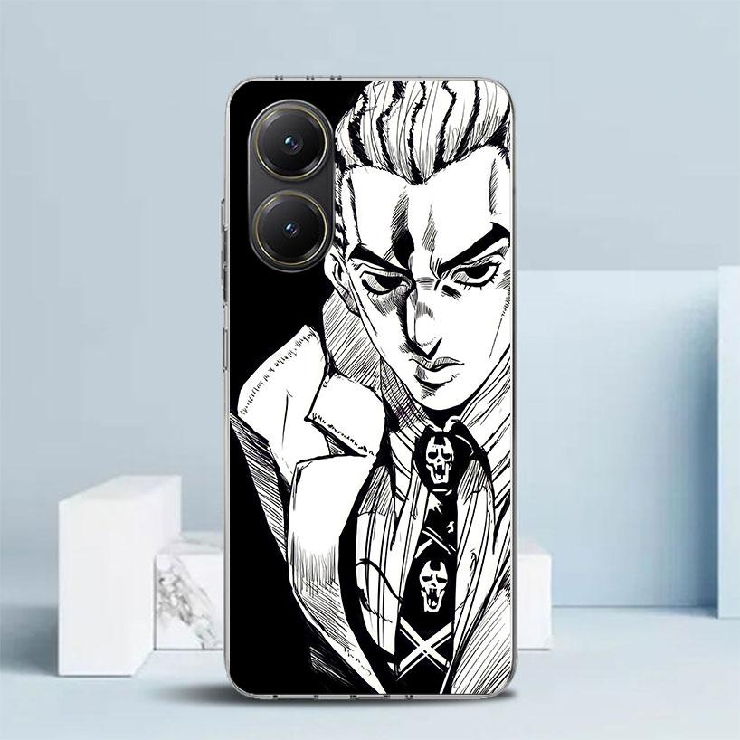 JoJo Kira Yoshikage Killer Queen Phone Case For Xiaomi Poco F7 Ultra X5 X6 X7 Pro M7 Redmi 15C 15 13C 13 12C 12 10C 10 10A 9 9C