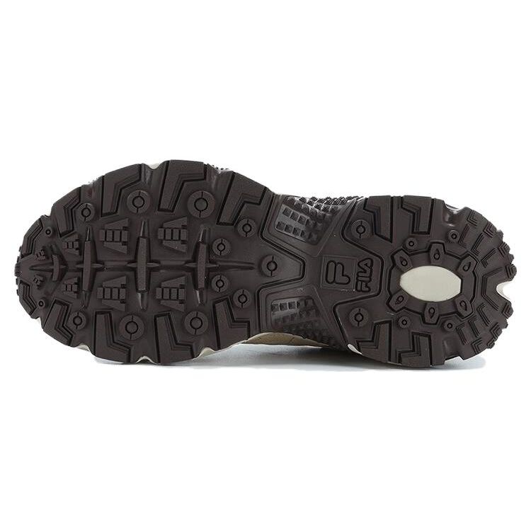 Fila Fusion Ancerus Plus One-Eyed Shoes Fabric Synthetic Leather Tpu Retro Sports Low-Top Dad Shoes Women sneaker Oatmeal T12W321601FOA