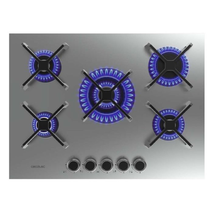 Plaque de Cuisson au Gaz 5 Feux Bolero Squad G 5400S Inox Cecotec