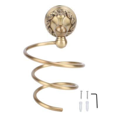 Antiker Haartrocknerhalter Wandmontiert Haushalt Spirale Föhnhalter Organizer für Badezimmer