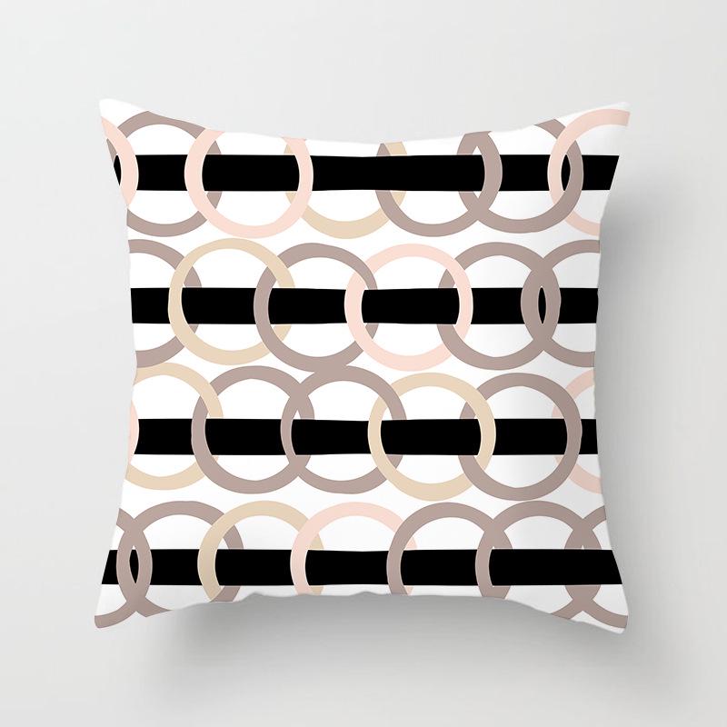 Nordisch Ins Kissen Polka Dot Geometrischer Streifen Kissenbezug Quadratische Heimtextilien