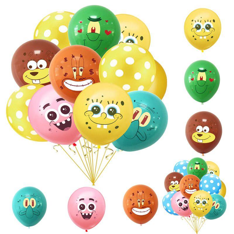 Adorable Spongebob Latex Balloons For Kids Birthday Party And Baby Shower Decorations