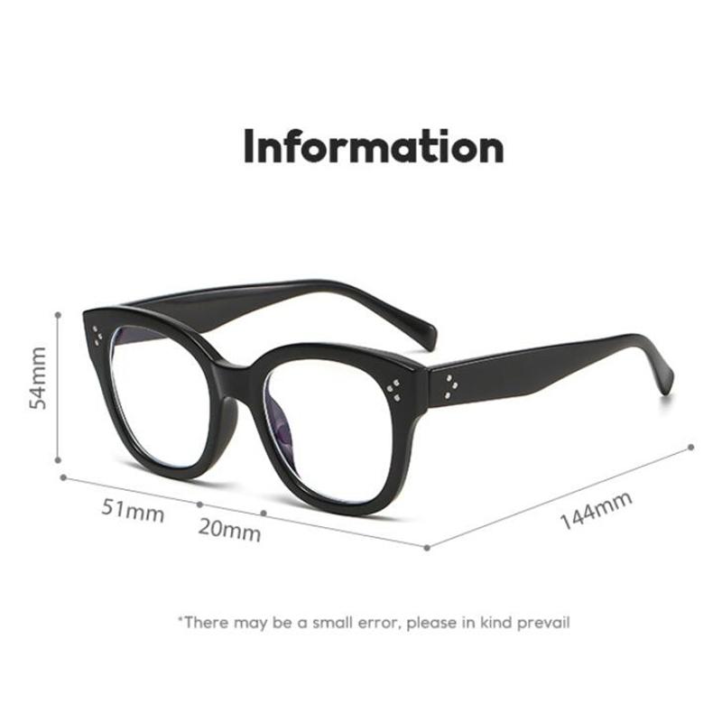 Women Men Leopard Frame Square Hyperopia Eyeglasses Pc Material Anti Blue Light Power Glasses With Diopters Plus 0 +1.0 To +4.0