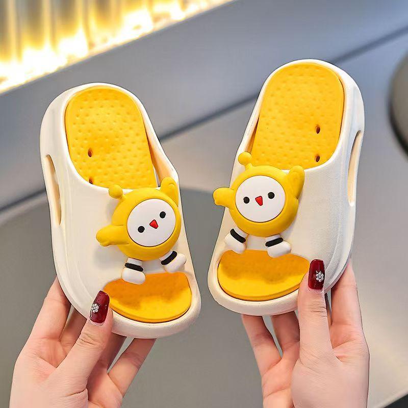 

Egg boy party children s slippers new girl cute boy indoor baby home non-slip soft bottom bath girl 24-25 рожевий