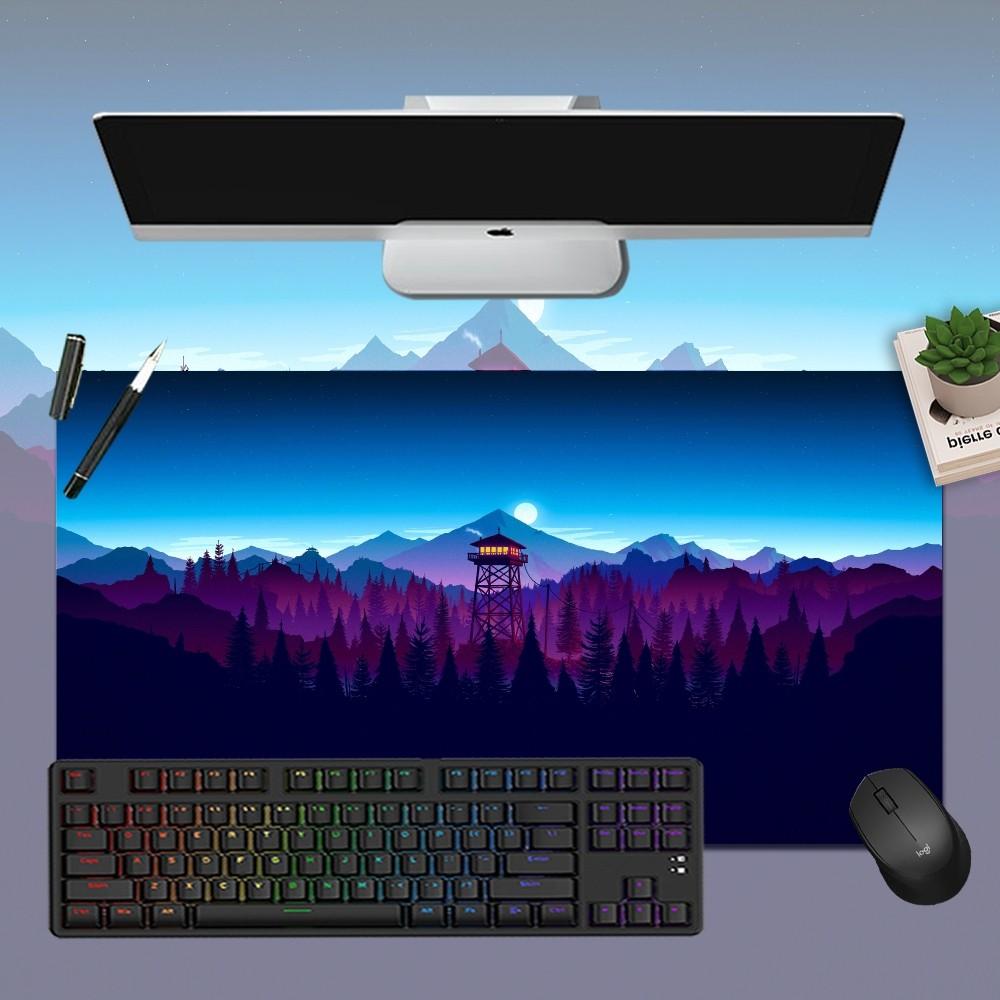 Deep Forest Firewatch Mousepad Boy Pad Natural Rubber Gaming Mousepad Desk Mat Size For Gameing World Of Tanks CS GO Zelda