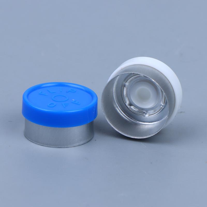 100 stk Flipp-av Kapsel Glassampulle Aluminiumskapsel OD 13 mm Medisinsk Flaskekork Flasketopp Forseglet Aluminium-Plast Kombinasjonskapsel