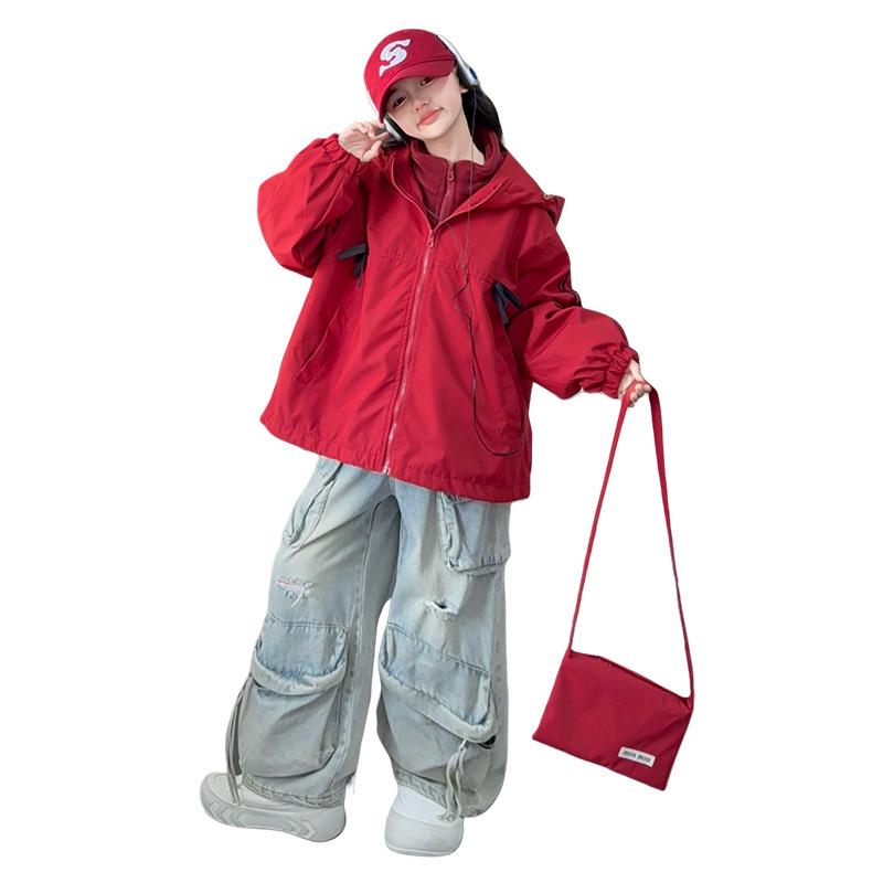 Kids' 3-in-1 Detachable Windbreaker 2025: Stylish Autumn/Winter Trench Coat for Girls