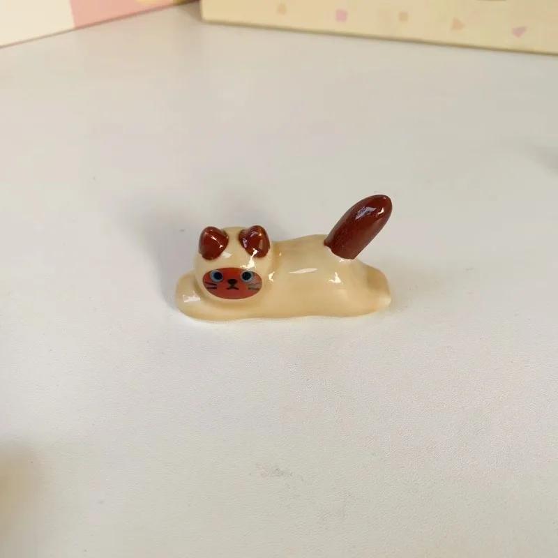 Ceramic Cute Cat Chopstick Holder Tableware Japanese Style Underglaze Restaurant Simple Oval Spoon Bracket Utensil for Kitchen