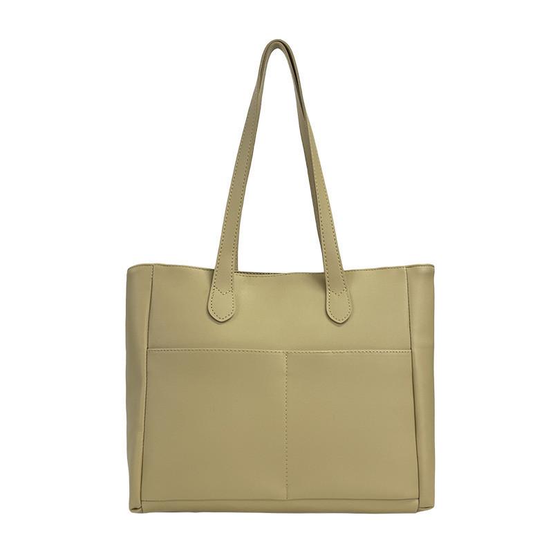 Stylish Large-capacity Street Fashion Tote Bag Pu Leather Shoulder Handbag