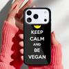 Friends Not Food Vegan Quote Phone Case for iPhone 17 16 15 14 13 Pro Max Back Cover for 12 11 Pro Coque
