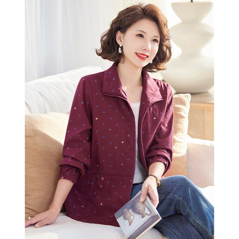 

Женская осенняя куртка-ветровка с лацканами 3XL