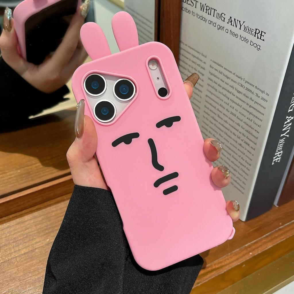Adorable Rabbit Phone Case for iPhone 13-17 Pro/Max – Fun and Cute Design