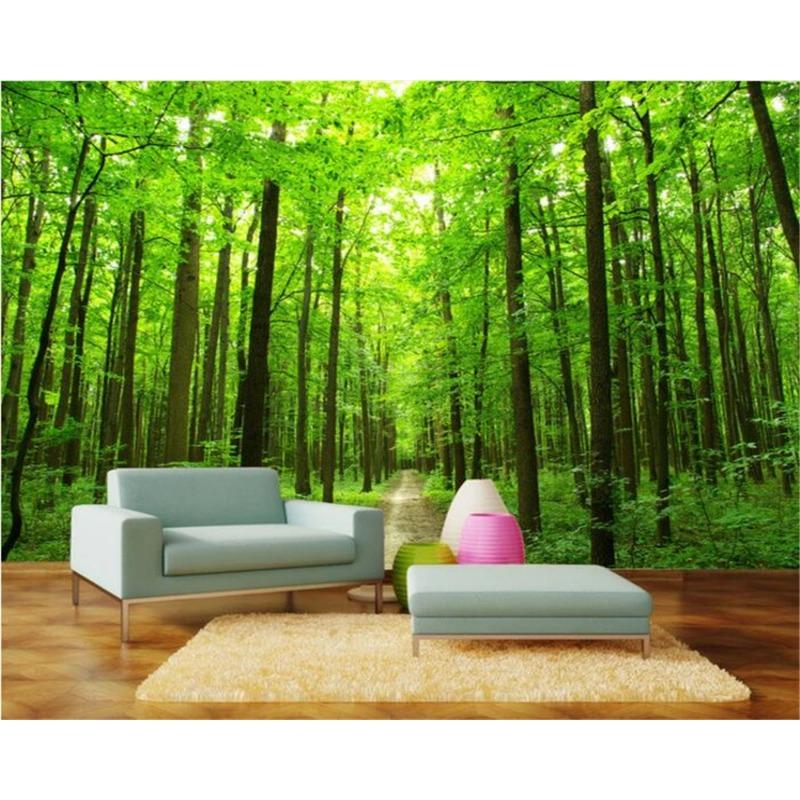 Photo Wallpaper 3d Natural Forest Landscape Wall Mural Living Room Bedroom Wallpaper Home Decoration Murals