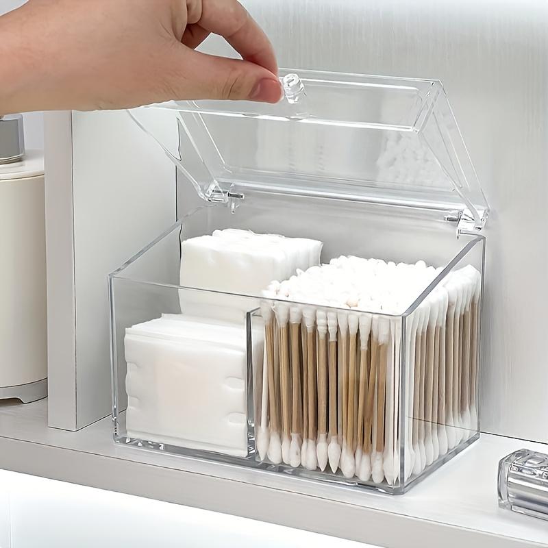 Multi Functional Storage Box for Storing Items Such As Makeup Cotton, Cotton Swabs, Hair Cords, Hair Clips, Tissues, Etc