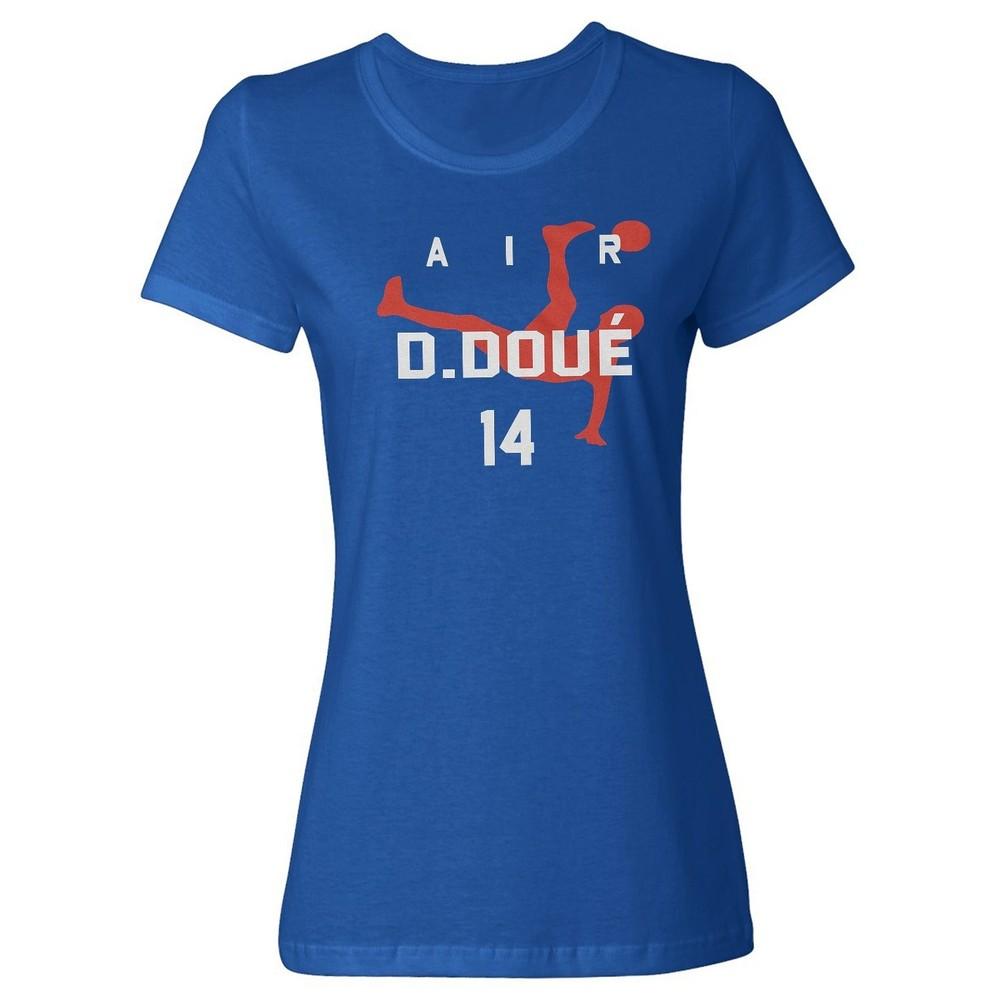 Женская футболка с круглым вырезом Air D.Doue 14 Tribute - Paris Soccer Fans Унисекс футболка L
