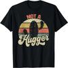 Not A Hugger Funny Vintage Sarcastic Cactus Retro Graphic T-Shirt