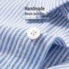 Caesar Men's 100% Xinjiang Cotton Oxford Striped Long-Sleeve Shirt