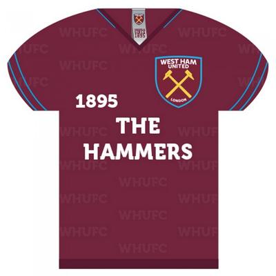 West Ham United FC Shirt Shaped Sign