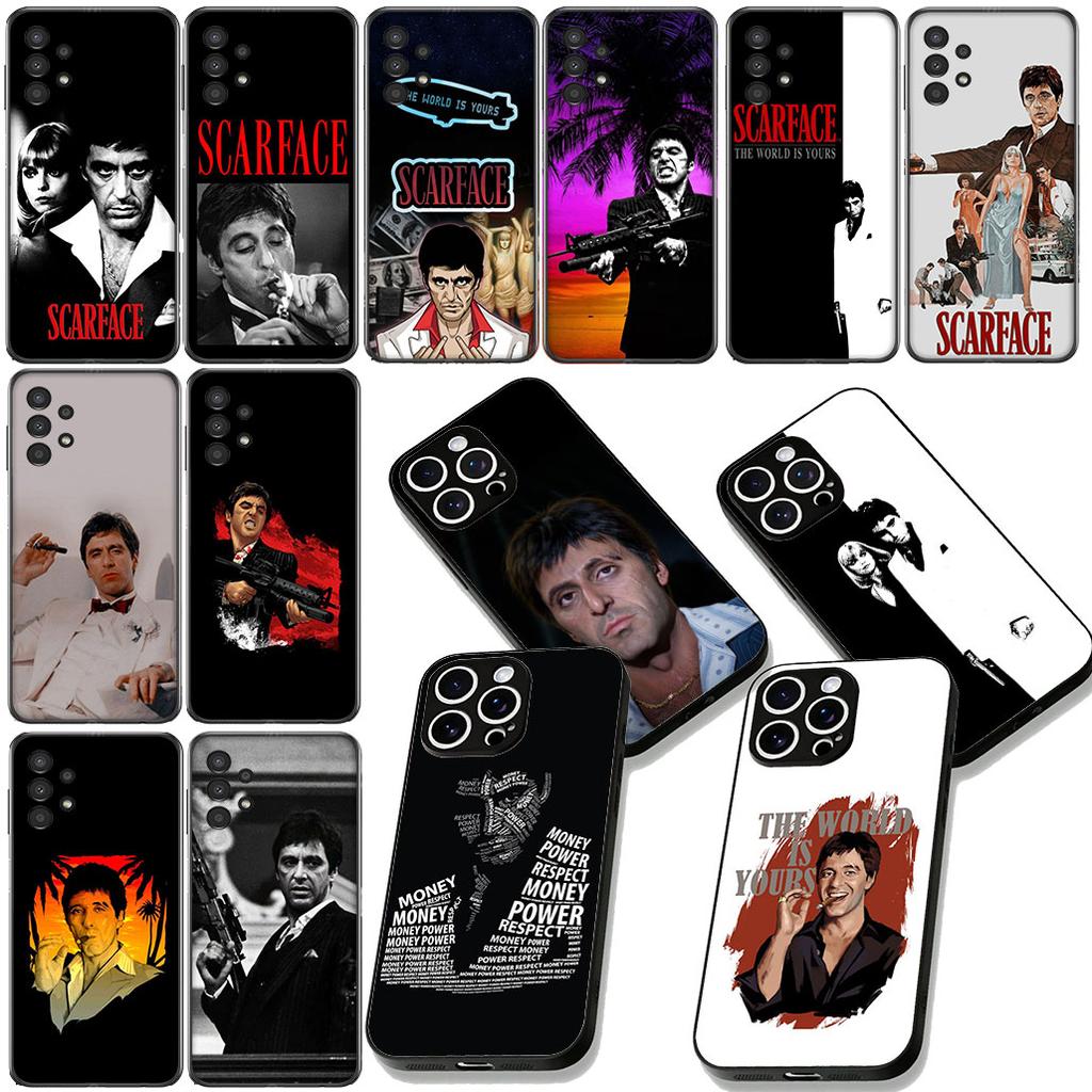 S-Scarfaces Al Tony Pacino Montana Phone Cover for Xiaomi Redmi Note 12 11 10 A3 Pro 10A 10C 12C Note12 5G Protective Case