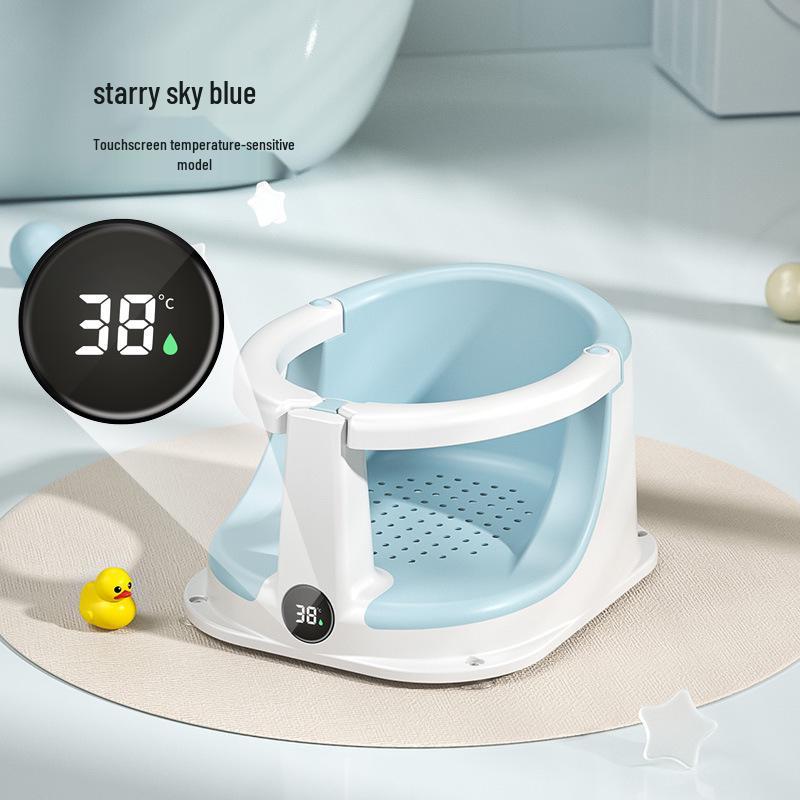 Sedile da Bagno per Neonati Chiuso: Sgabello per Sit-Up Antiscivolo per Neonati e Bambini Piccoli per un Bagnetto Sicuro