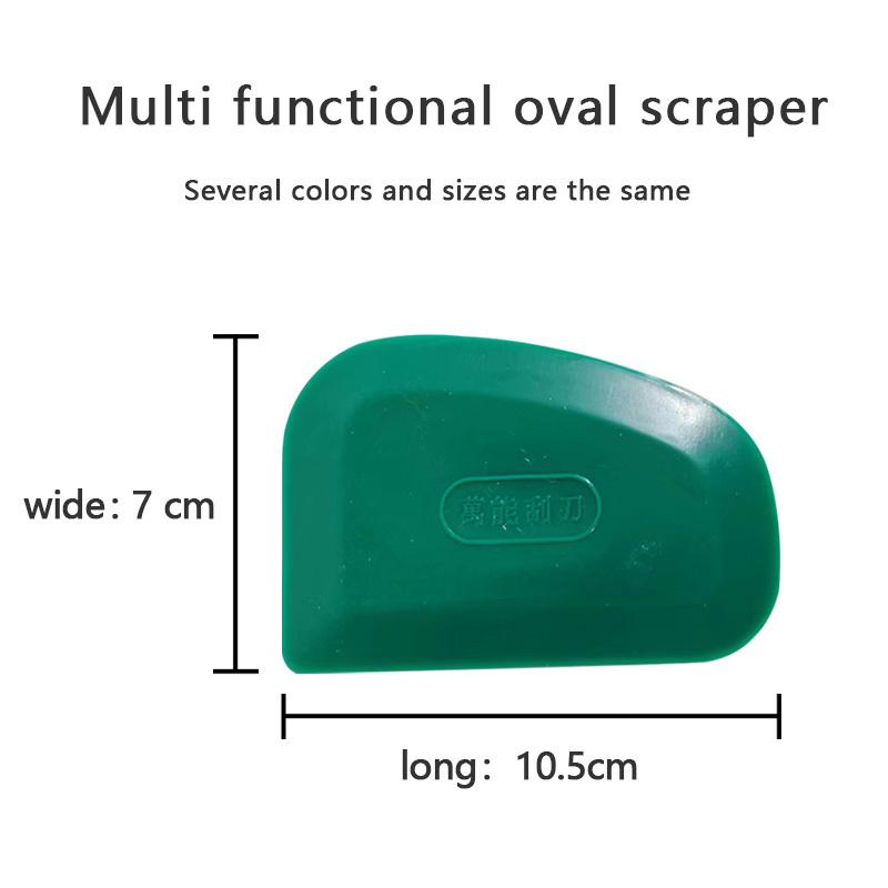 Paint Tool Putty Oval Scraper Scraper Putty Knife Plastic Car Paint Hand Tool Rubber Material
