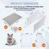 MEEXPAWS Cat Litter Box Enclosure Splash Guard L Size cm x Cat Guard Pet Guard Fence Includes Cat Litter Mat Easy to Clean & Approx. 68.58 50.8 cm.