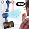 Mini Portable High Speed Handheld Small Fan USB Charging with Phone Holder for Travel Outdoor Large Wind Power Fan