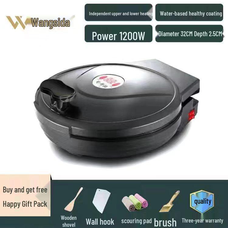 Commercial Double-Sided Electric Griddle for Pancakes and Crepes, Large Diameter, High Power