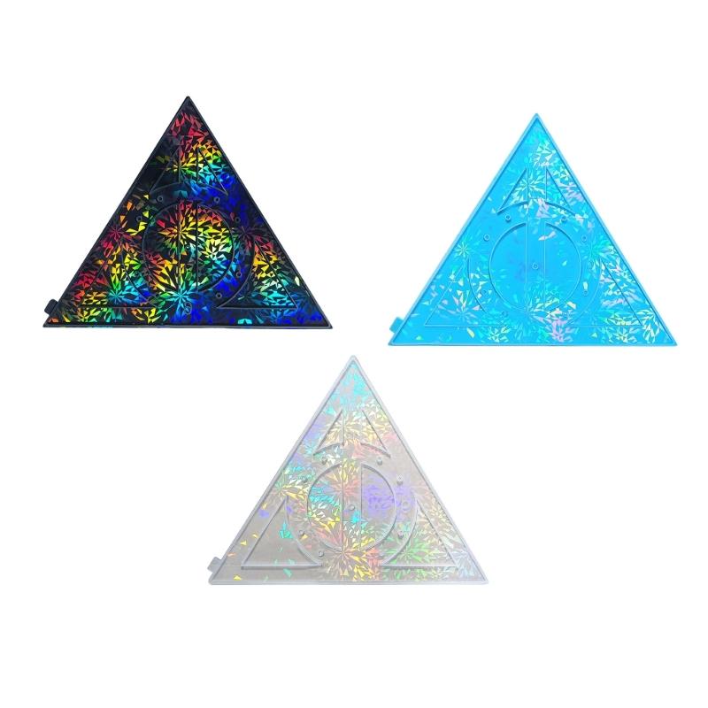 Durable Silicone Mold Triangular Clock Mould Lasers Epoxy Resin Moulds Holographics Jewelry Tool for DIY Enthusiasts