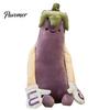 Skin Friendly Pillow Eggplant Body for Side Sleepers, Soft Long Plush Cushion Large Hug with Removable Washable Cover, Cute Hugging Women Full Support