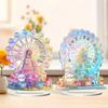Ferris Wheel Pattern Table Sign Desktop Ornament Waterproof Decorative Accessories Lightweight Collection Colorful, Wall Decor Art