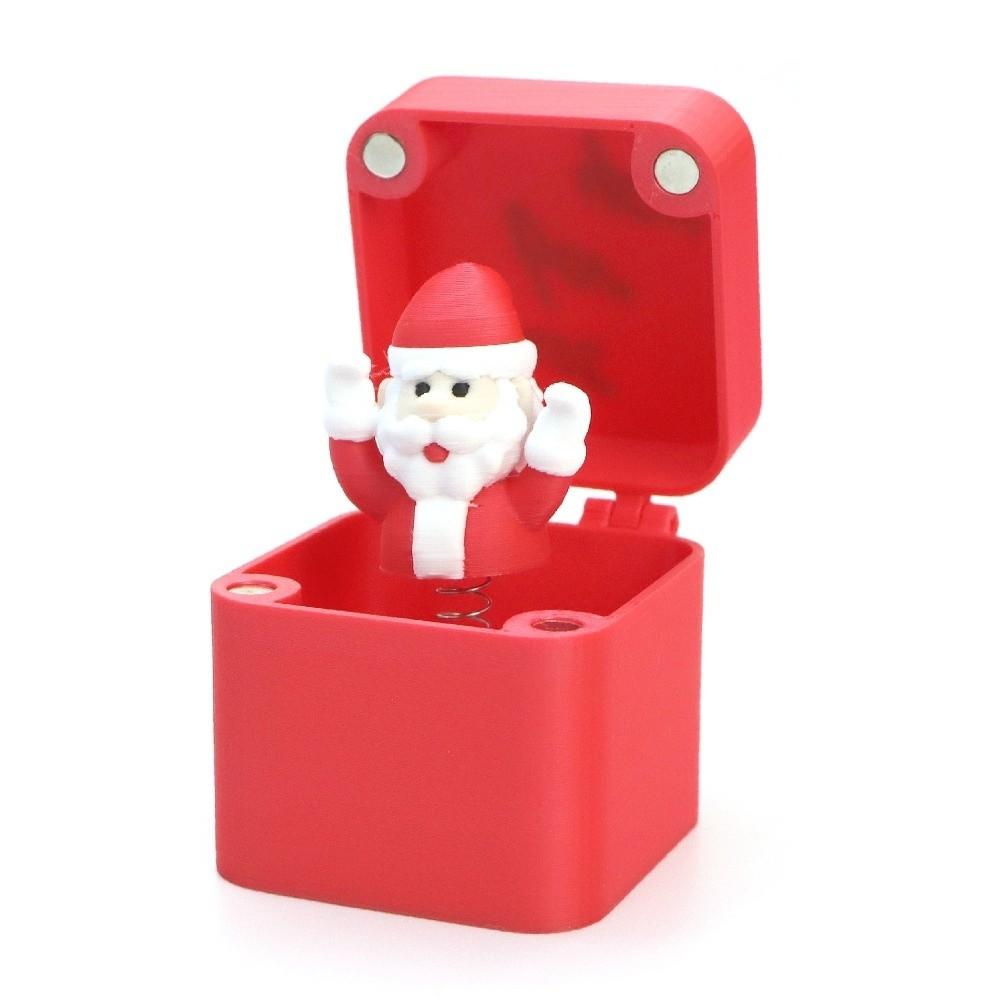 

Santa Claus Snowman Christmas Prank Box Quirky Joke Desk Decoration Cute Gift Boxes Red-Santa Claus B
