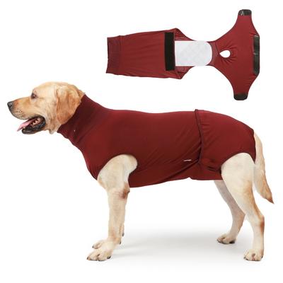 Elastic Dog Recovery Suit Breathable Washable Dog Abdominal Bandages Adjustable Comfortable Prevent Licking Clothes