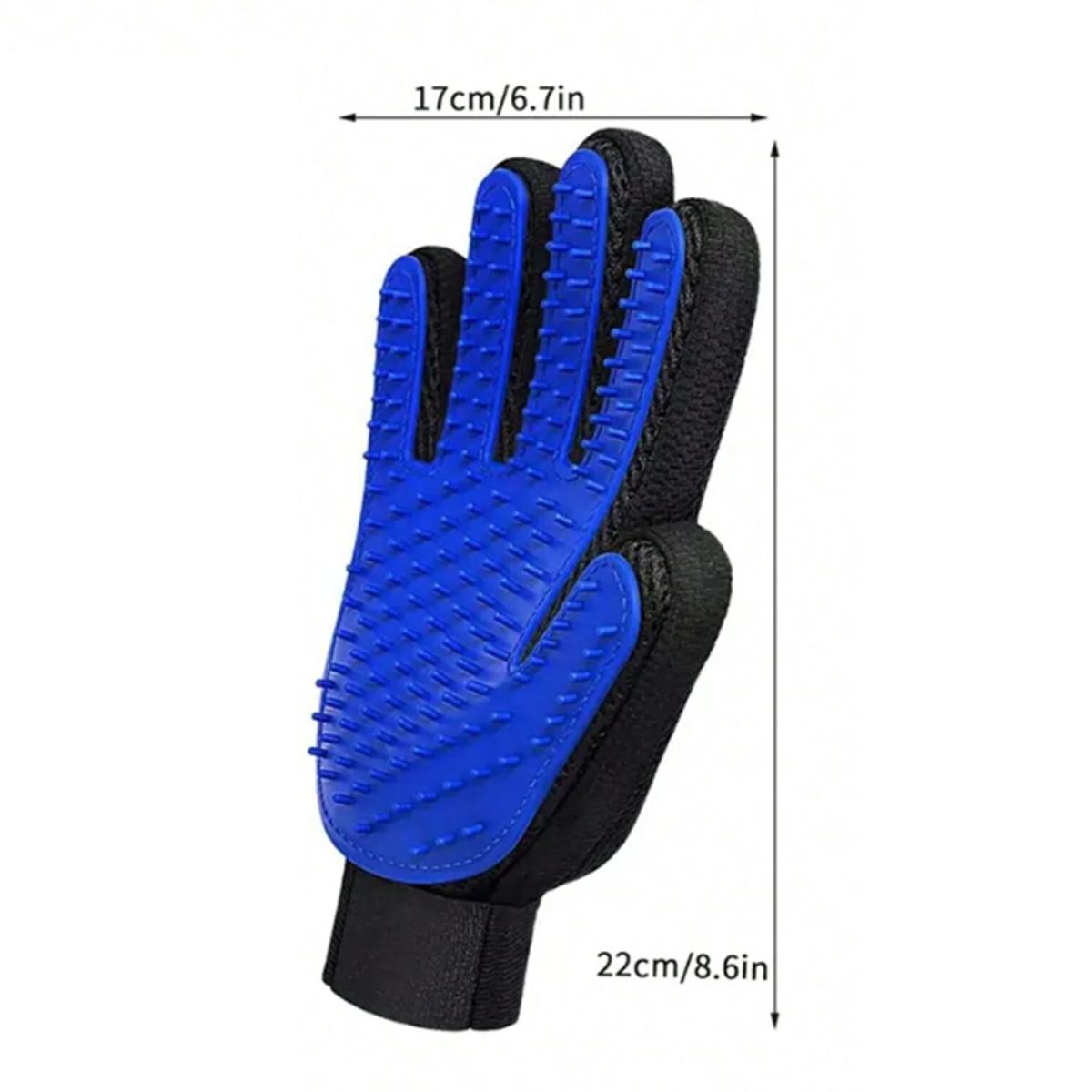 

1 шт. Перчатка для ухода за шерстью питомца, Нежная перчатка-щетка для вычесывания шерсти, Щетка для удаления шерсти для собак, кошек, лошадей с длинной и короткой шерстью