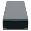 Meuble TV - vidaXL - Support en Verre Noir - 120 x 30 x 13 cm - Design Contemporain - Montage Facile