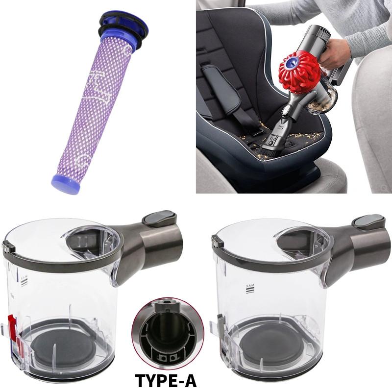 For V6 Dyson Typea Vacuum Cleaner Dust Container Trash Can Filter Tool Element