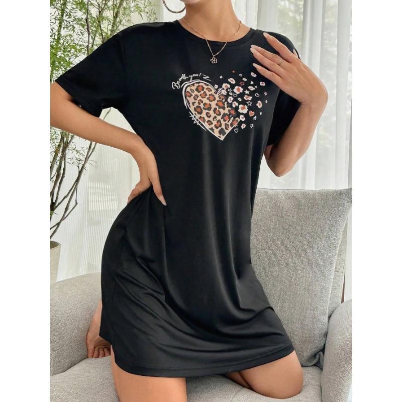 Women's New Homewear Nightgowns For Women Short-Sleeved Pajamas Homewear Comfortable Home Leisure Sexy Casual Nightgowns Homewear