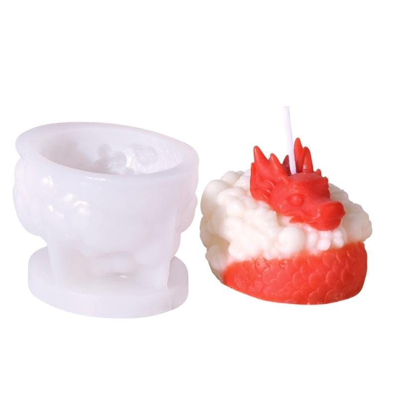 3D Фигурка Дракона Форма для Свечи Форма для Свечи Животное для Свечи DIY Гипсовая Фигурка Украшение для Дома 1