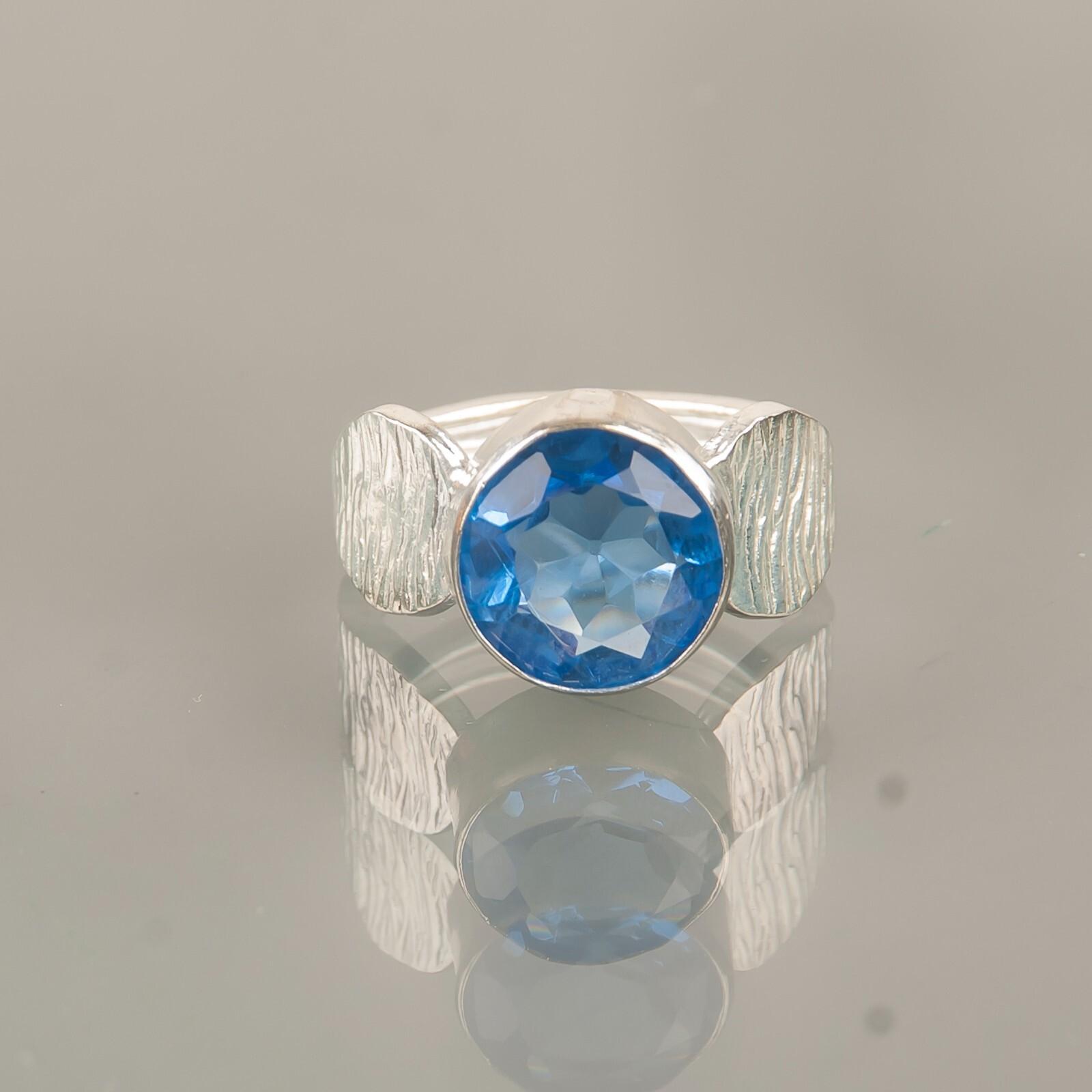 

Танзанит Драгоценный Камень Ручной Работы Ювелирное Изделие из Стерлингового Серебра 925 Кольцо Подарок на День Матери RR-1-9 7.5