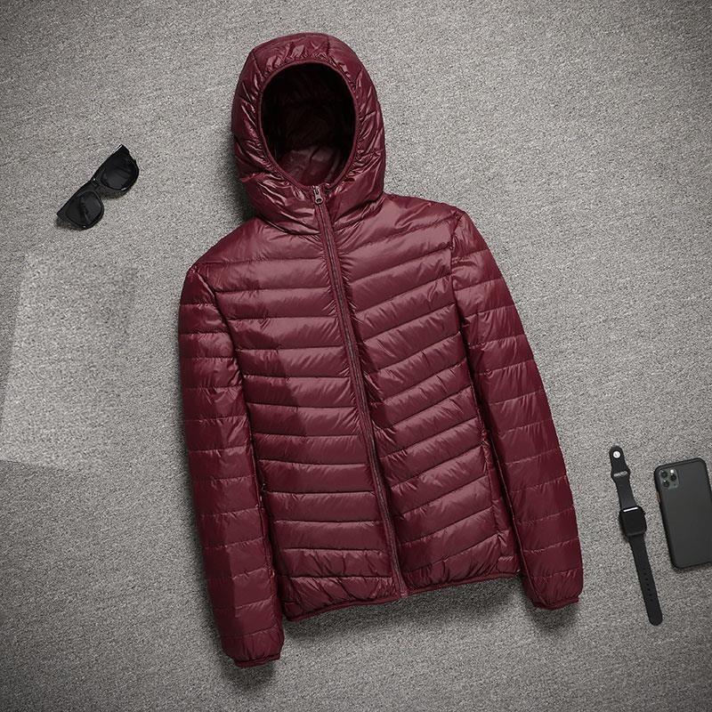 2026 Nuovo Cappotto Trapuntato Ultraleggero con Cappuccio per l'Inverno Caldo Piumini Leggeri Giubbotti Piumati Leggeri Giubbotti da Uomo Primavera