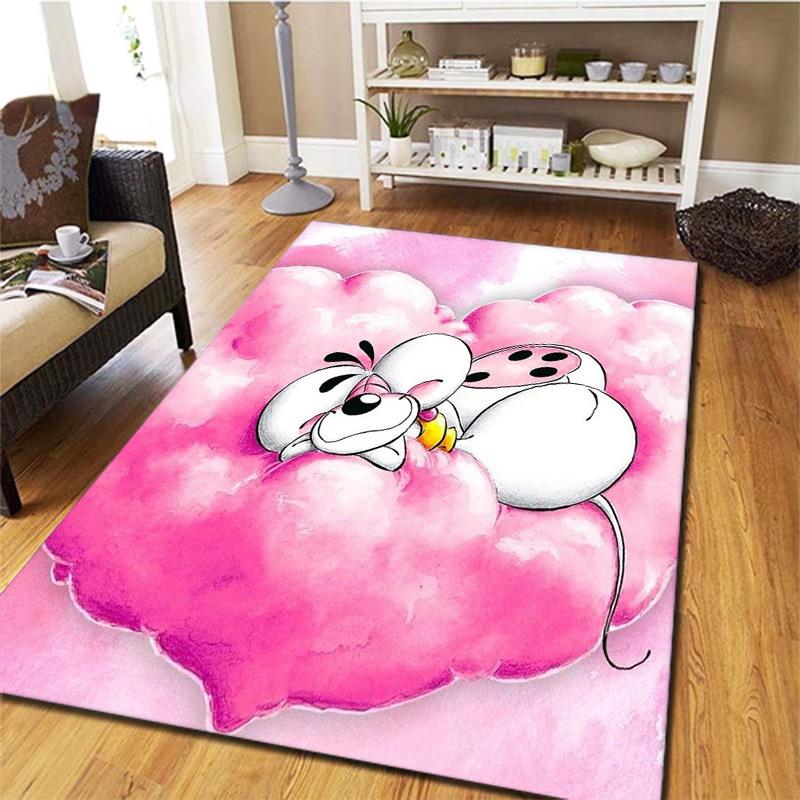 Diddl Carpet Rug for Living Room Bedroom Home Sofa Decoration,Kids Play Non-slip Floor Mat