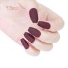 Fetong 24Pcs Coffin False Nails Tip Art Decoration Full Cover Matte Fingernail Stickers