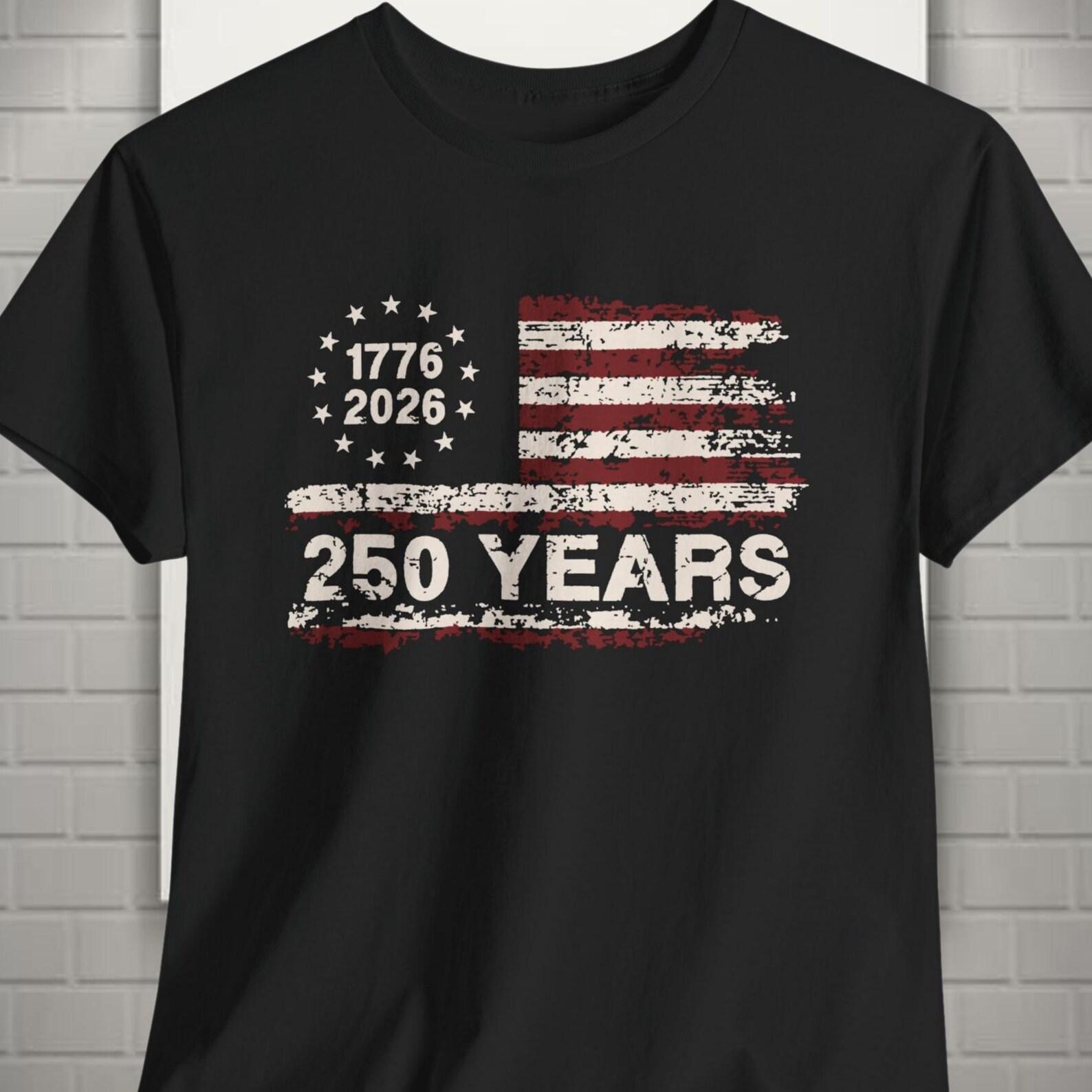 USA 250th Anniversary Shirt, 1776-2026 Patriotic Eagle, USA Flag Tee, Fourth of July Gift, America Birthday T shirt 2XL
