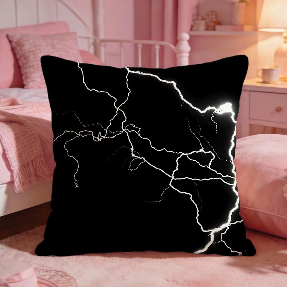DecorLightningS Cushion Cover Premium Comfort Reversible Pillow Cove Two In One Design for Any Room Car Interior
